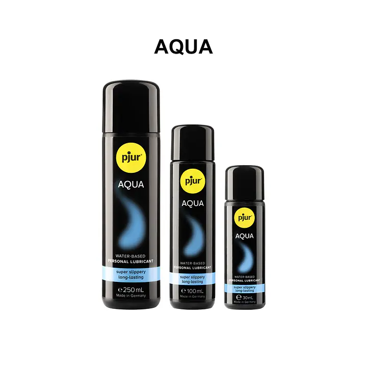 Лубрикант на водній основі pjur Aqua 250 мл, ефект оксамитової шкіри без прилипання - Master