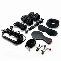 Набір для BDSM Alive FURY Black BDSM Kit, 10 предметів - Master