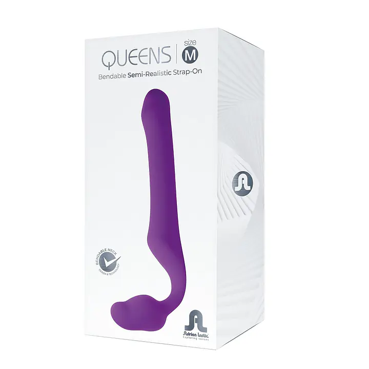Безремінний страпон Adrien Lastic Queens M, регульований вигин, діаметр 3,4 см - Master