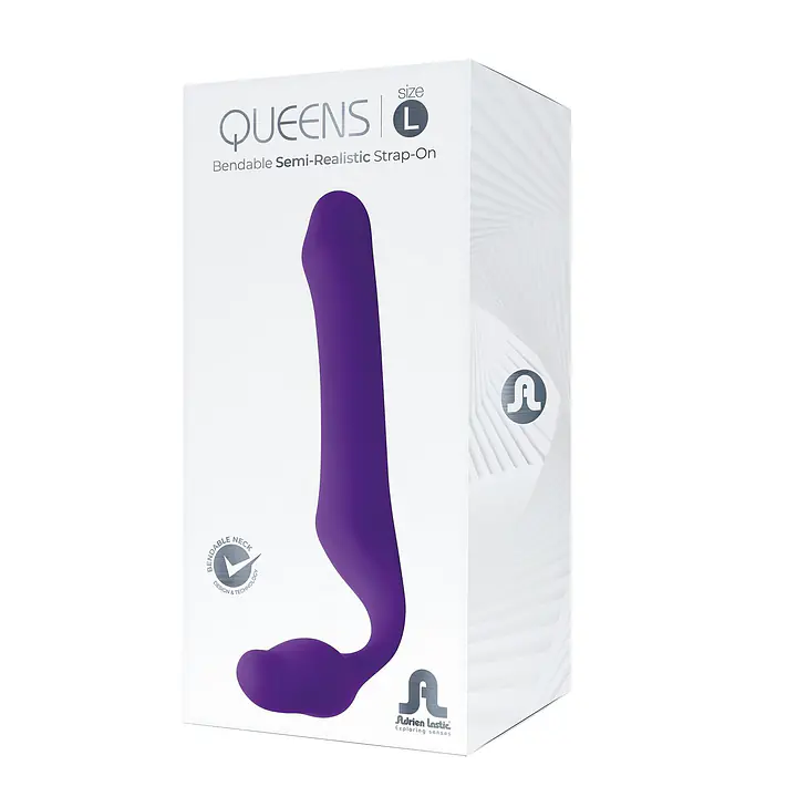 Безремінний страпон Adrien Lastic Queens L, регульований вигин, діаметр 3,8 см - Master