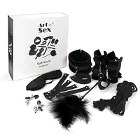 BDSM-набір Art of Sex – Soft Touch BDSM Set, чорний, 9 предметів - Master