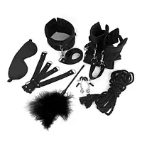 BDSM-набір Art of Sex – Soft Touch BDSM Set, чорний, 9 предметів - Master
