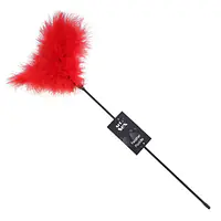 Лоскітка з пером індика Art of Sex – Feather Paddle, червона - Master