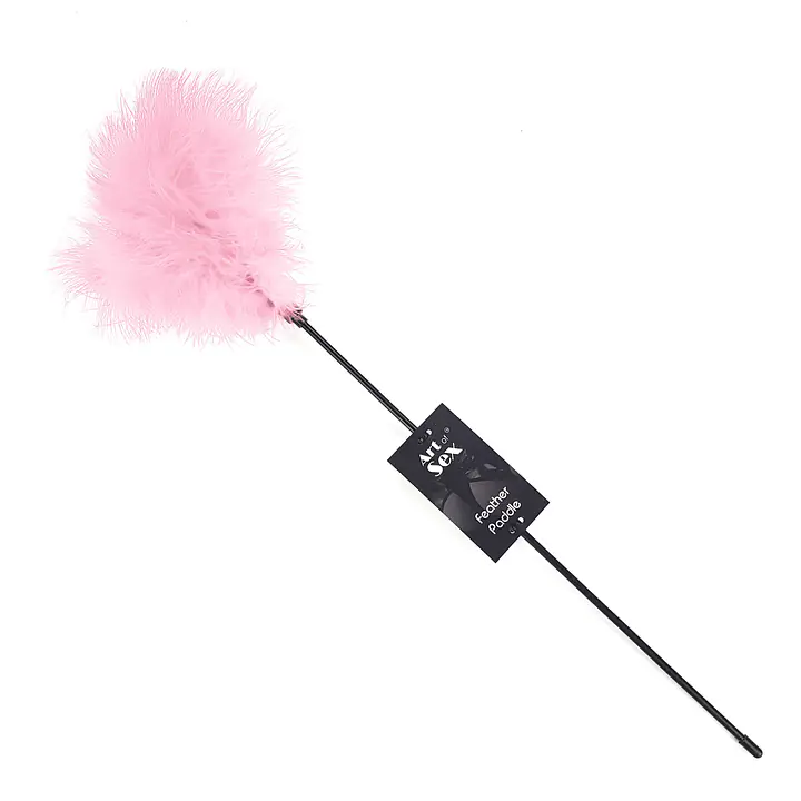 Лоскітка з пером індика Art of Sex – Feather Paddle, рожева - Master