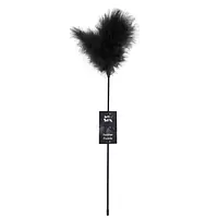 Лоскітка з пером індика Art of Sex – Feather Paddle, чорна - Master