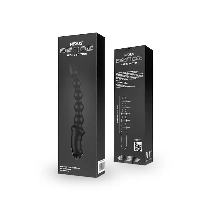 Анальний вібратор-намисто Nexus BENDZ Bendable Vibrator Probe Edition, ефект пам’яті форми - Master