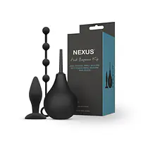 Набір новачка для анальної стимуляції Nexus ANAL BEGINNER KIT, спринцівка, анальне намисто і пробка - Master