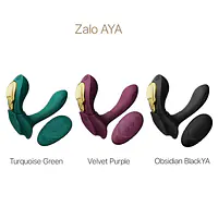 Смарт-вібратор у трусики Zalo - AYA Turquoise Green, насадка та пульт ДК - Master