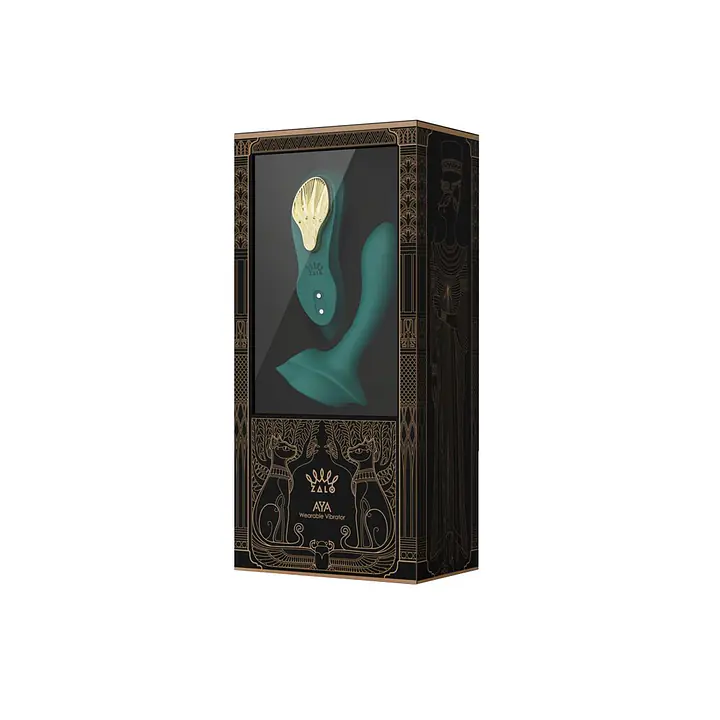 Смарт-вібратор у трусики Zalo - AYA Turquoise Green, насадка та пульт ДК - Master