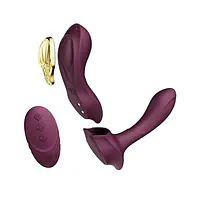 Смарт-вібратор у трусики Zalo - AYA Velvet Purple, насадка та пульт ДК - Master