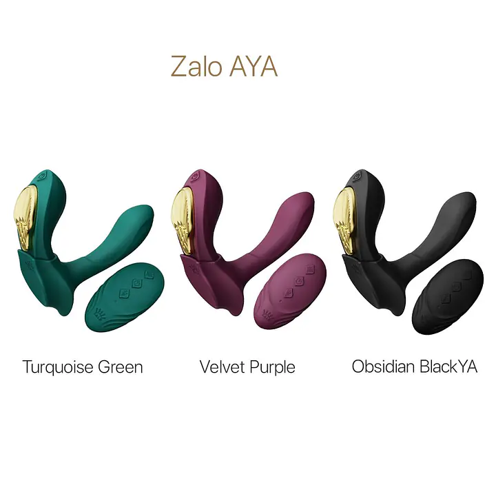 Смарт-вібратор у трусики Zalo - AYA Velvet Purple, насадка та пульт ДК - Master