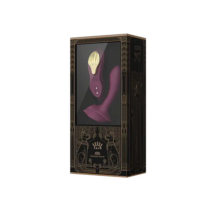 Смарт-вібратор у трусики Zalo - AYA Velvet Purple, насадка та пульт ДК - Master