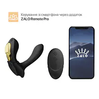 Смарт-вібратор у трусики Zalo - AYA Obsidian Black, насадка та пульт ДК - Master