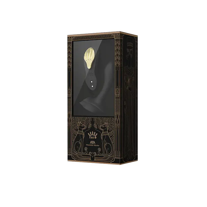 Смарт-вібратор у трусики Zalo - AYA Obsidian Black, насадка та пульт ДК - Master