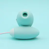 Вакуумний стимулятор з віброяйцем 2-в-1 KISTOY Miss VV Cyan - Master