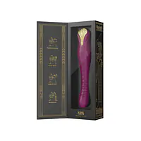 Смартвібратор-пульсатор Zalo — King Velvet Purple, кристал Swarovski - Master