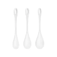 Набір йоні намистин Satisfyer Yoni Power 1 White, діаметр 2-2,5-3см, вага 22-46-74гр - Master