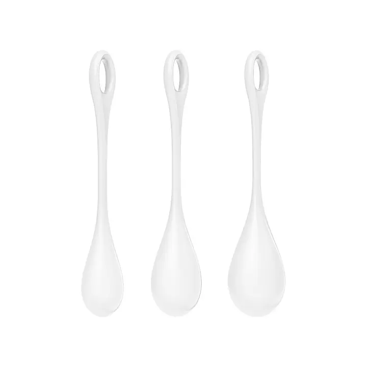 Набір йоні намистин Satisfyer Yoni Power 1 White, діаметр 2-2,5-3см, вага 22-46-74гр - Master