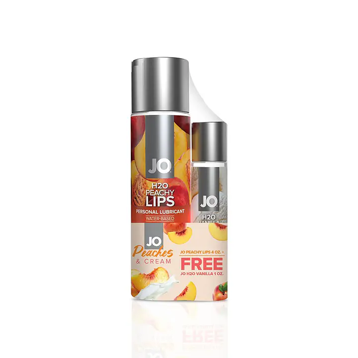 Комплект JO GWP — Peaches&Cream— Peachy Lips 120 мл&H2O Vanilla 30мл - Master