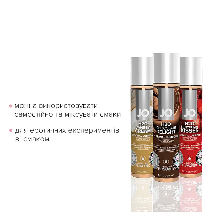 Набір JO Tri-Me Triple Pack — Neapolitan (3×30 мл) три різні смаки оральних змазок - Master