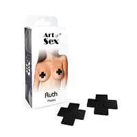 Сексуальні наклейки на груди Art of Sex – Ruth. Чорний - Master
