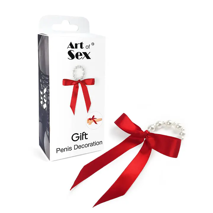 Прикраса на пеніс із перлинами «Подарунок» Art of Sex - Gift - Master