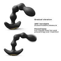 Анальний вібратор-намисто Dorcel FLEXI BALLS, гнучкий стовбур, пульт ДК - Master