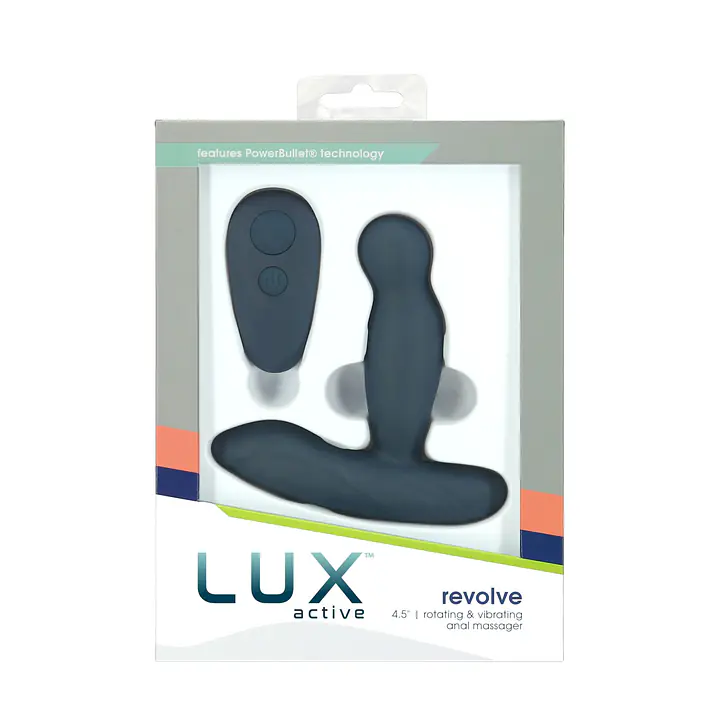 Масажер простати з ротацією та вібрацією Lux Active Revolve, пульт ДК - Master