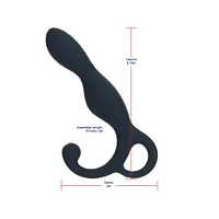 Масажер простати Lux Active LX1 Anal Trainer 5.75″, Dark Blue, віброкуля в комплекті - Master