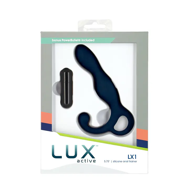 Масажер простати Lux Active LX1 Anal Trainer 5.75″, Dark Blue, віброкуля в комплекті - Master