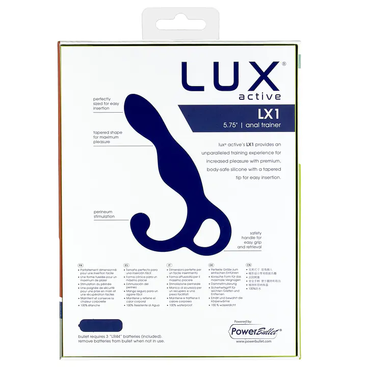 Масажер простати Lux Active LX1 Anal Trainer 5.75″, Dark Blue, віброкуля в комплекті - Master