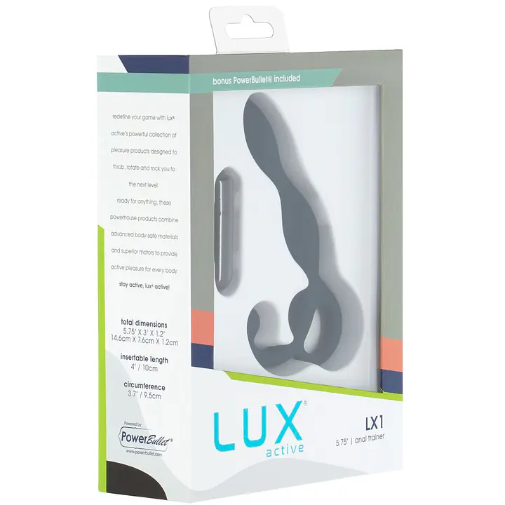 Масажер простати Lux Active LX1 Anal Trainer 5.75″, Dark Blue, віброкуля в комплекті - Master