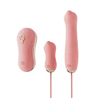 Набір 3в1 Zalo – UNICORN Set Pink, віброяйце, пульсатор, вакуумний стимулятор - Master