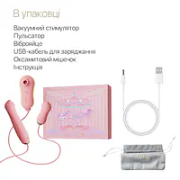 Набір 3в1 Zalo – UNICORN Set Pink, віброяйце, пульсатор, вакуумний стимулятор - Master