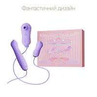 Набір 3в1 Zalo – UNICORN Set Violet, віброяйце, пульсатор, вакуумний стимулятор - Master