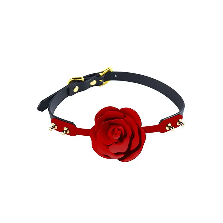 Розкішний кляп у вигляді троянди Zalo - Rose Ball Gag, подвійне використання - Master