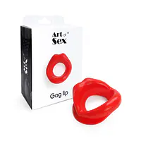 Кляп-розширювач у формі губ Art of Sex – Gag lip, червоний - Master