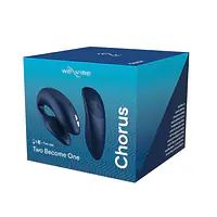 Смарт-вібратор для пар We-Vibe Chorus Cosmic Blue, сенсорне керування вібраціями стисненням пульта - Master