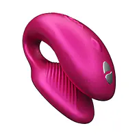Смарт-вібратор для пар We-Vibe Chorus Cosmic Pink, сенсорне керування вібраціями стисненням пульта - Master