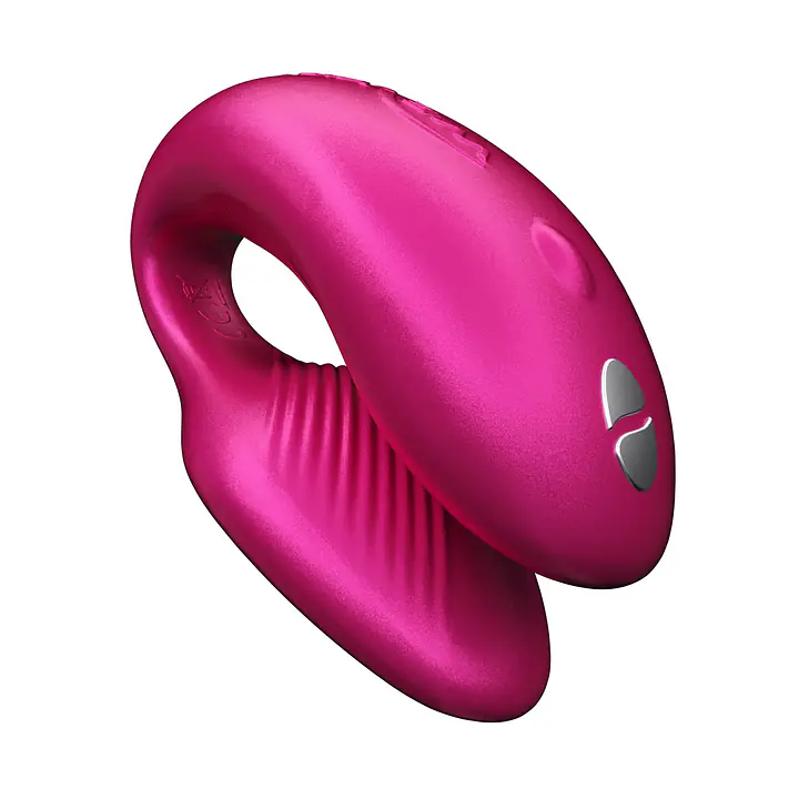Смарт-вібратор для пар We-Vibe Chorus Cosmic Pink, сенсорне керування вібраціями стисненням пульта - Master