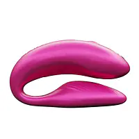 Смарт-вібратор для пар We-Vibe Chorus Cosmic Pink, сенсорне керування вібраціями стисненням пульта - Master