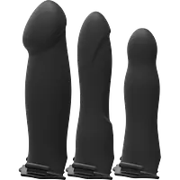 Набір для страпона з вібрацією Doc Johnson Body Extensions - BE Naughty - Black - Master