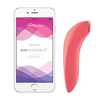 Вакуумний смарт-стимулятор для пар Melt by We-Vibe Coral, зручно поєднувати з проникним сексом - Master