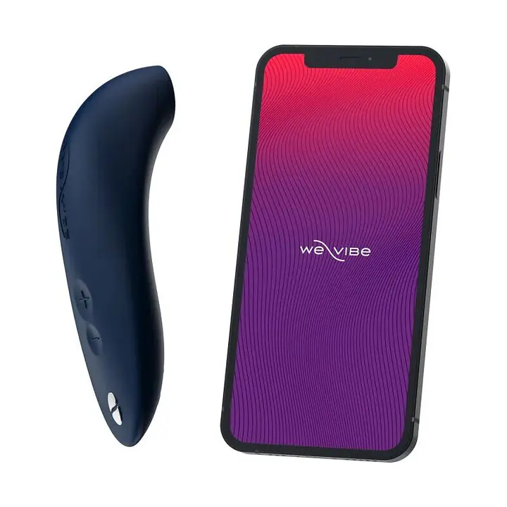 Вакуумний смарт-стимулятор для пар We-Vibe Melt Midnight Blue, зручно поєднувати з проникним сексом - Master