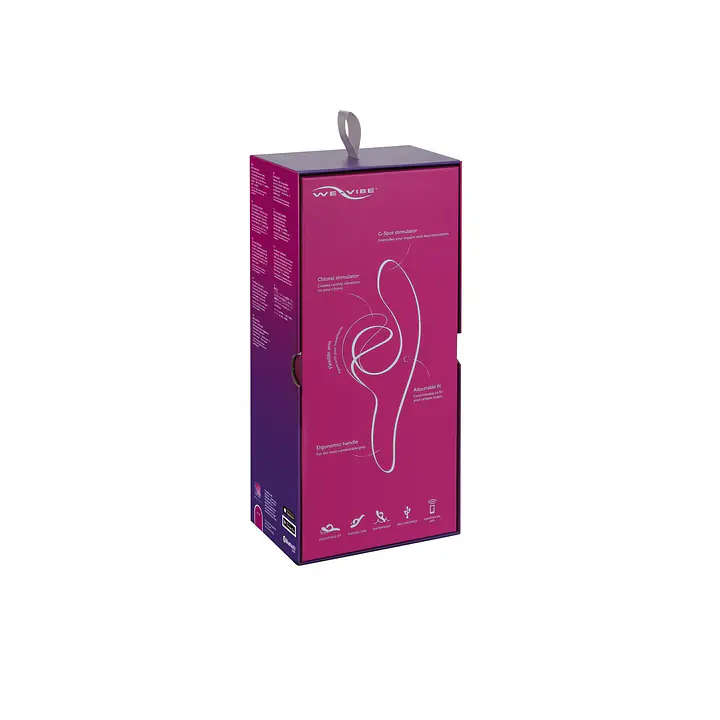 Смарт вібратор-кролик We-Vibe Nova Fuchsia, ергономічний, регульований кут нахилу стовбура - Master