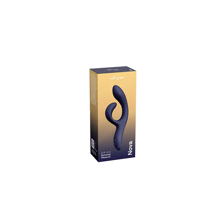 Смарт вібратор-кролик We-Vibe Nova Midnight Blue, ергономічний, регульований кут нахилу стовбура - Master