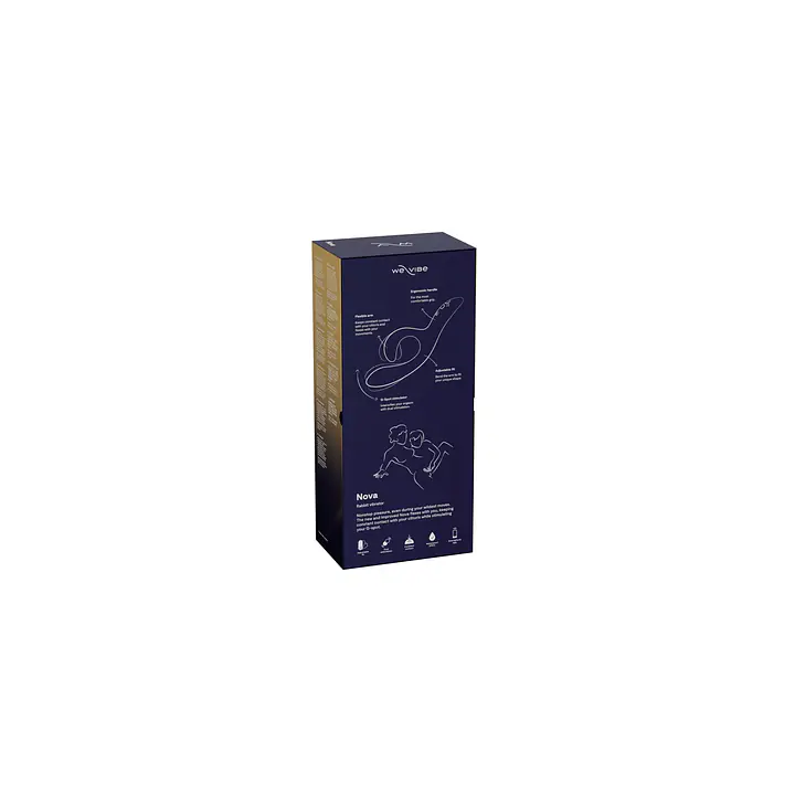 Смарт вібратор-кролик We-Vibe Nova Midnight Blue, ергономічний, регульований кут нахилу стовбура - Master