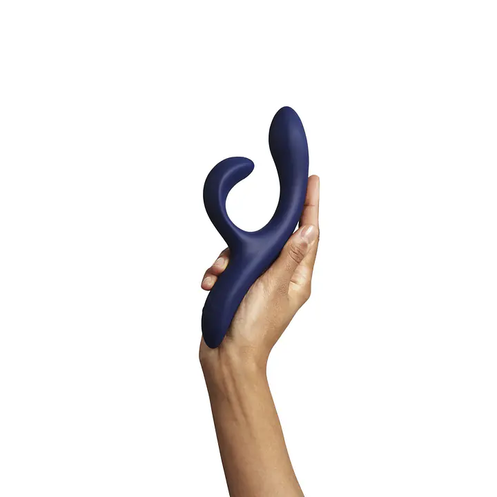 Смарт вібратор-кролик We-Vibe Nova Midnight Blue, ергономічний, регульований кут нахилу стовбура - Master