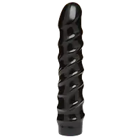 Дилдо Doc Johnson CodeBlack - 8 Inch Raging Vac-U-Lock із стимулювальним рельєфом, діаметр 3,8 см - Master