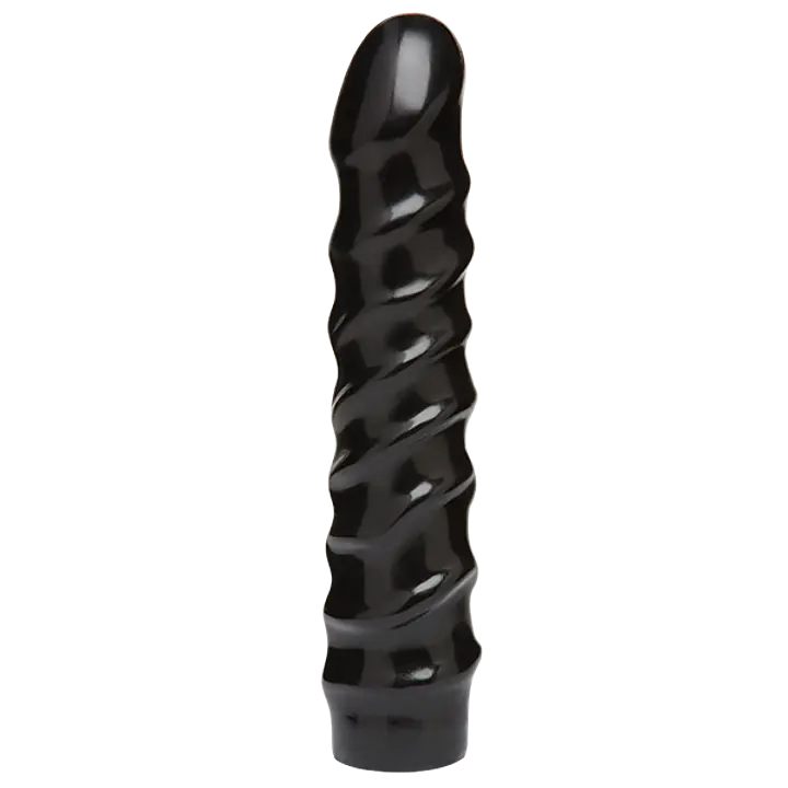 Дилдо Doc Johnson CodeBlack - 8 Inch Raging Vac-U-Lock із стимулювальним рельєфом, діаметр 3,8 см - Master